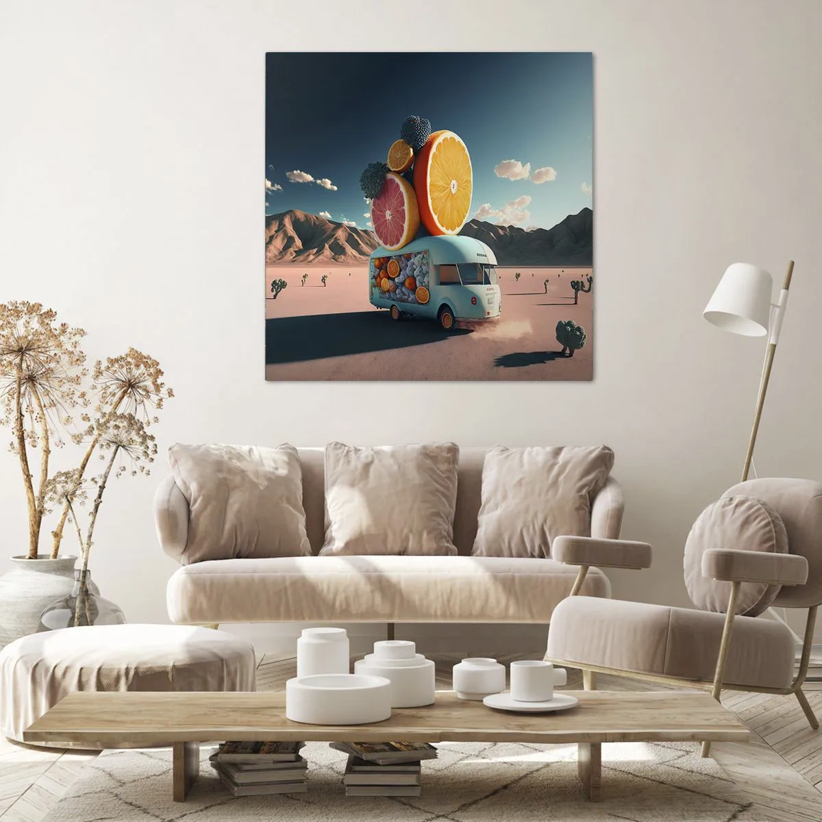 Bild auf Leinwand - Leinwandbild - Geschmack von Urlaub - 30x30 cm