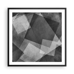 Poster in einem schwarzem Rahmen - Das ewige Symbol für Beständigkeit und Ordnung - 60x60 cm