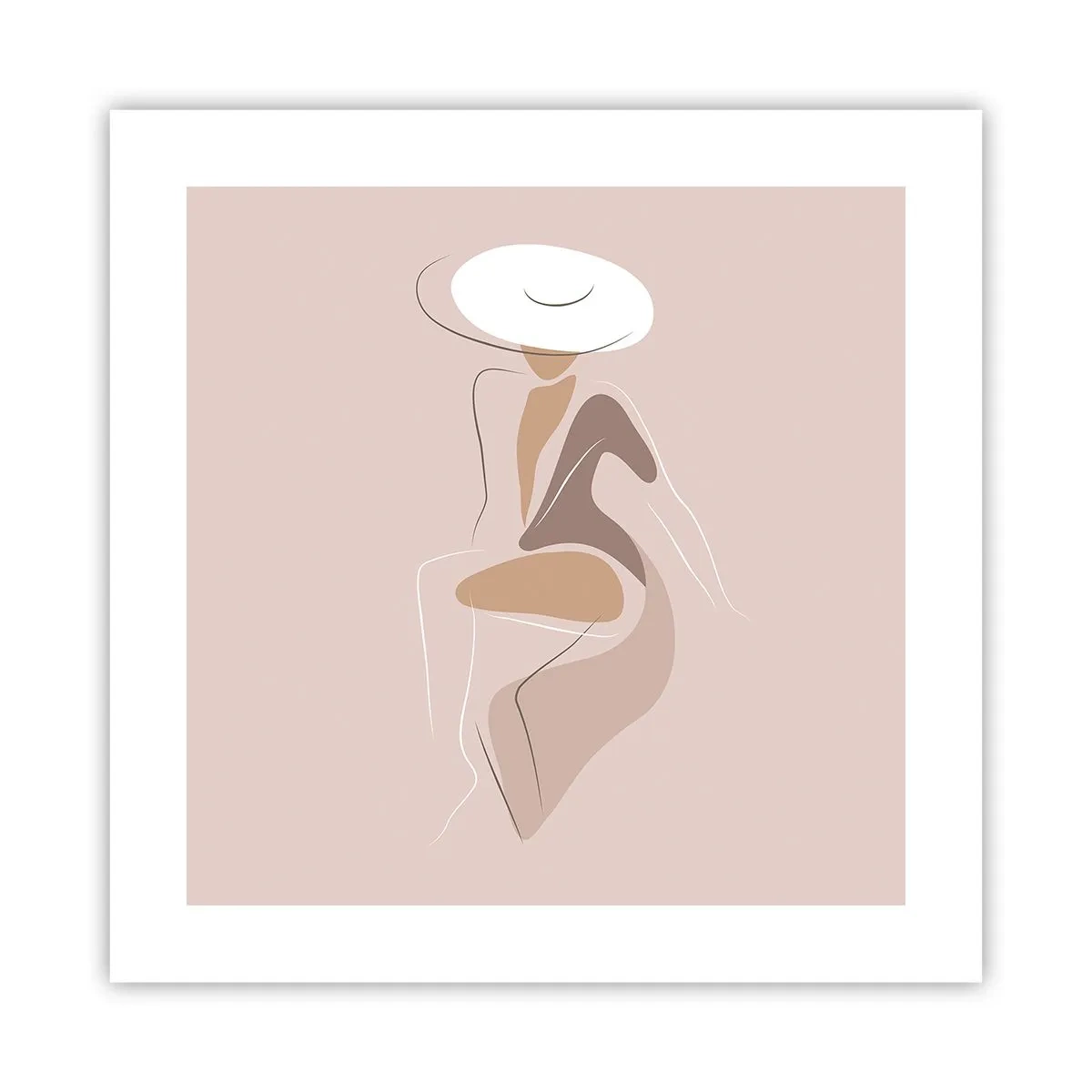 Poster - Eine Dame sein - 40x40 cm