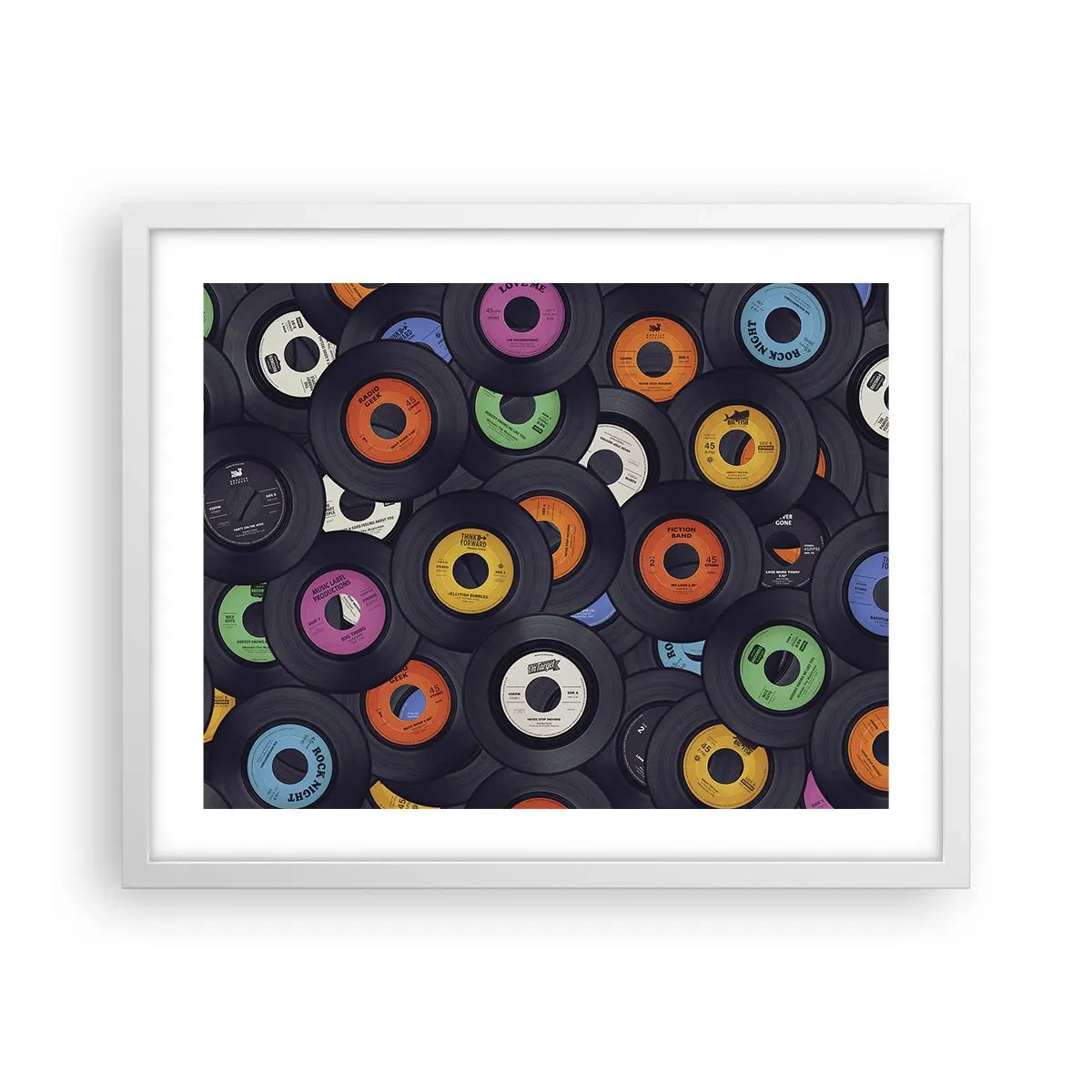 Poster in einem weißen Rahmen - Farben der Klassiker - 50x40 cm