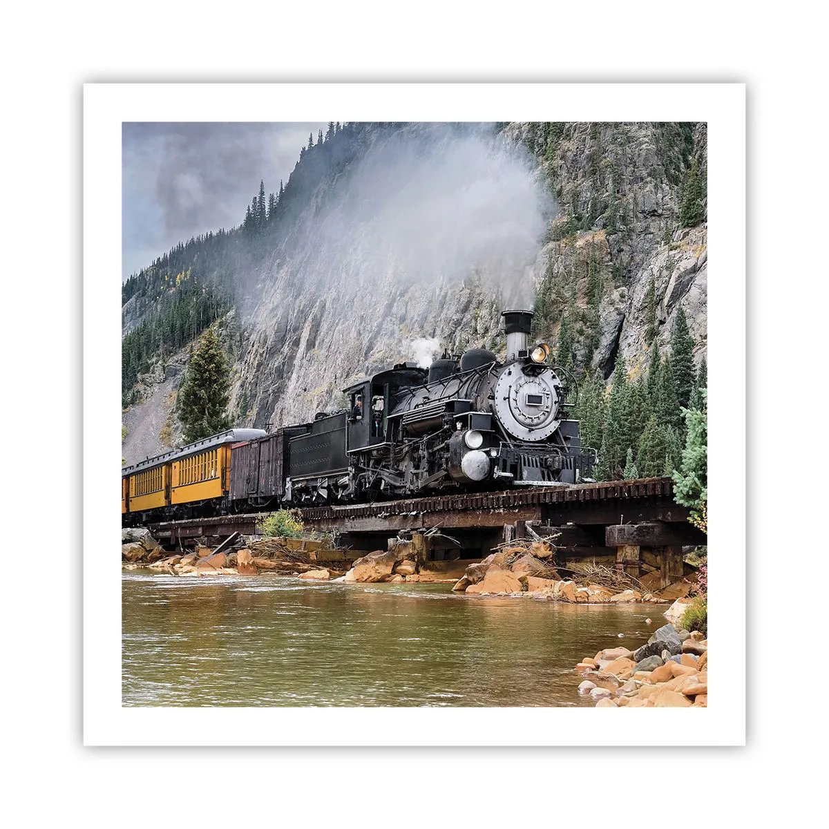 Poster - Wo willst du hin? Wohin? - 60x60 cm