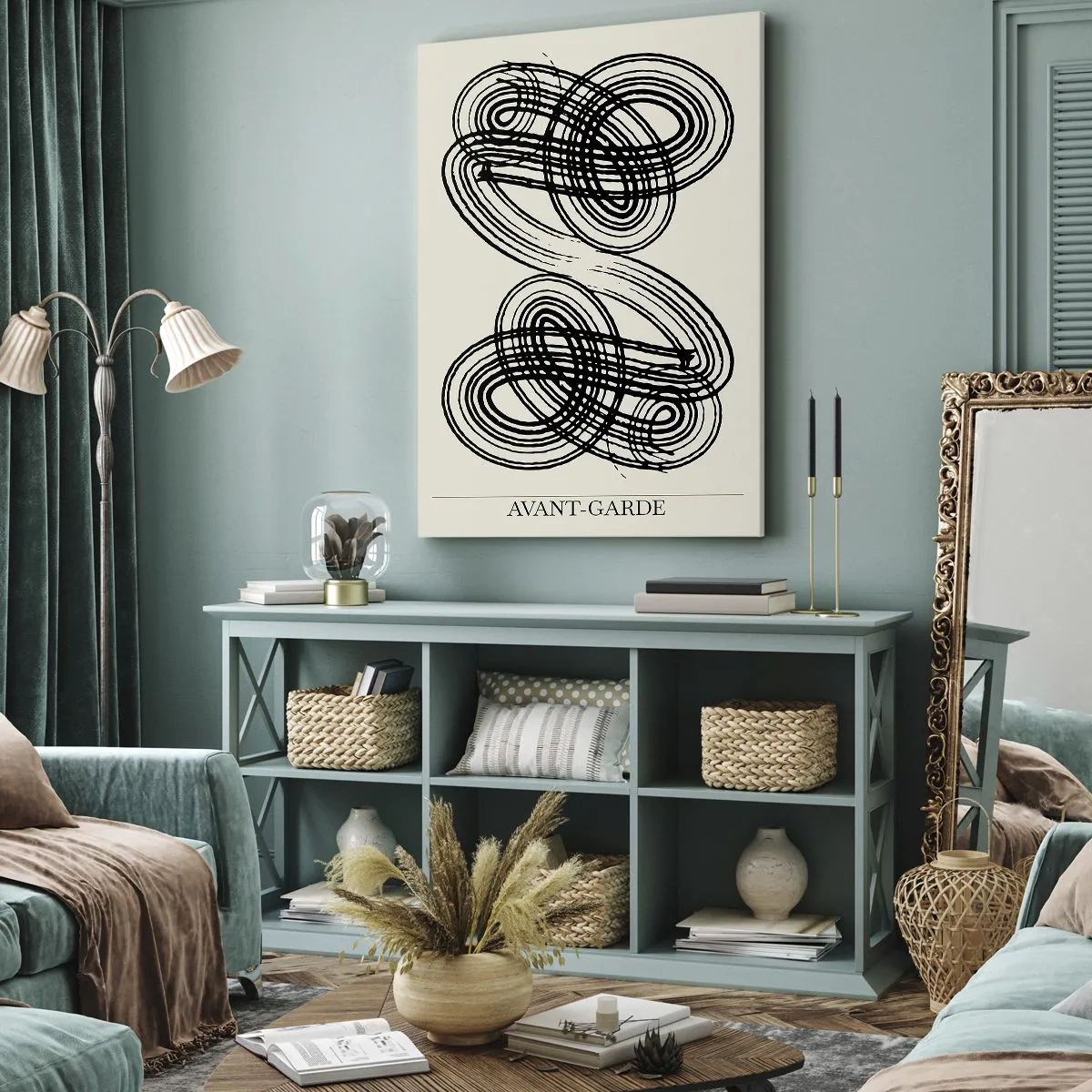 Bild auf Leinwand - Leinwandbild - Es kam spontan heraus - 65x120 cm