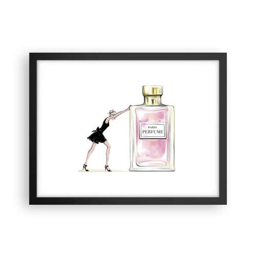 Poster in einem schwarzem Rahmen - Essenz der Weiblichkeit - 40x30 cm