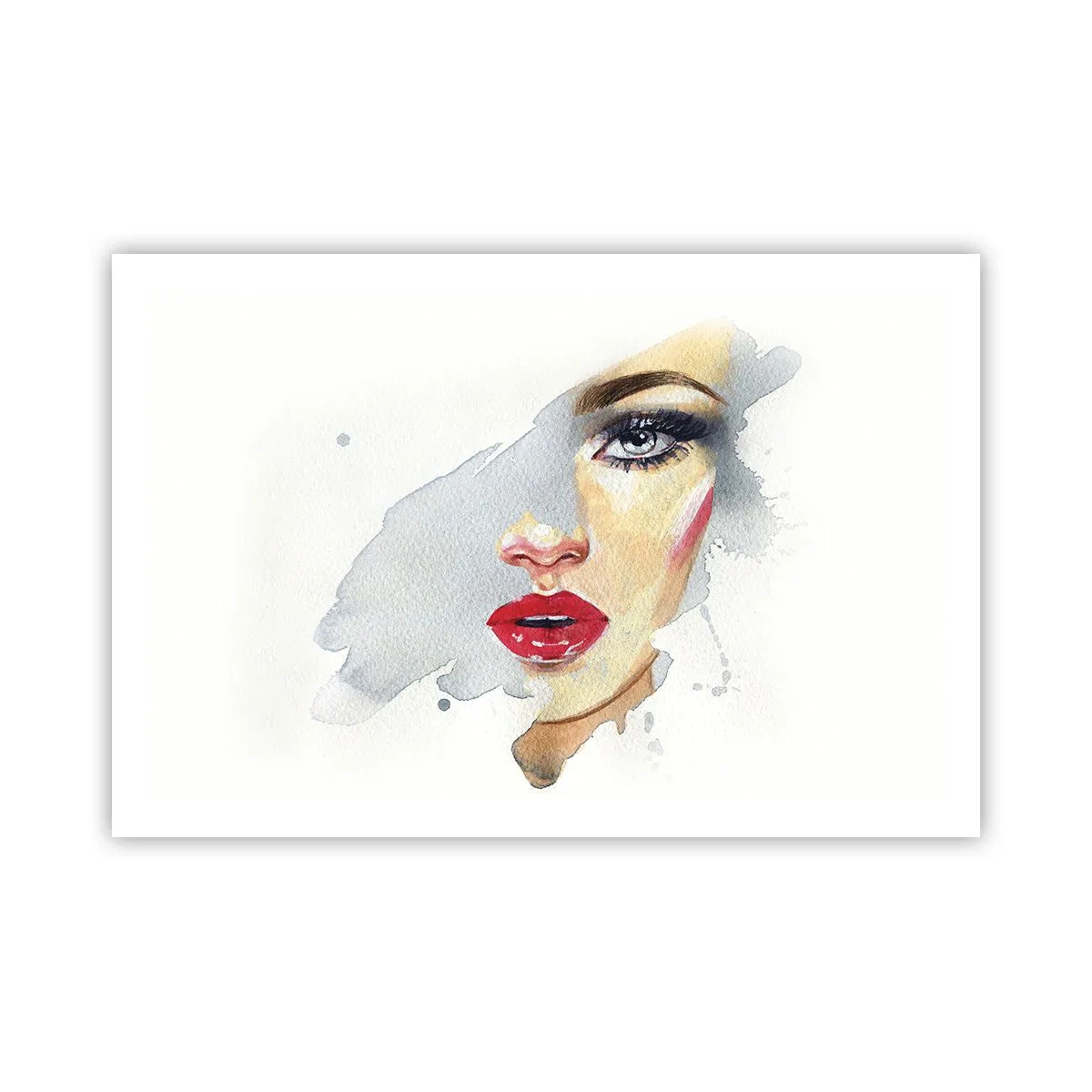 Poster - Abspiegeln in einem Wassertropfen - 91x61 cm