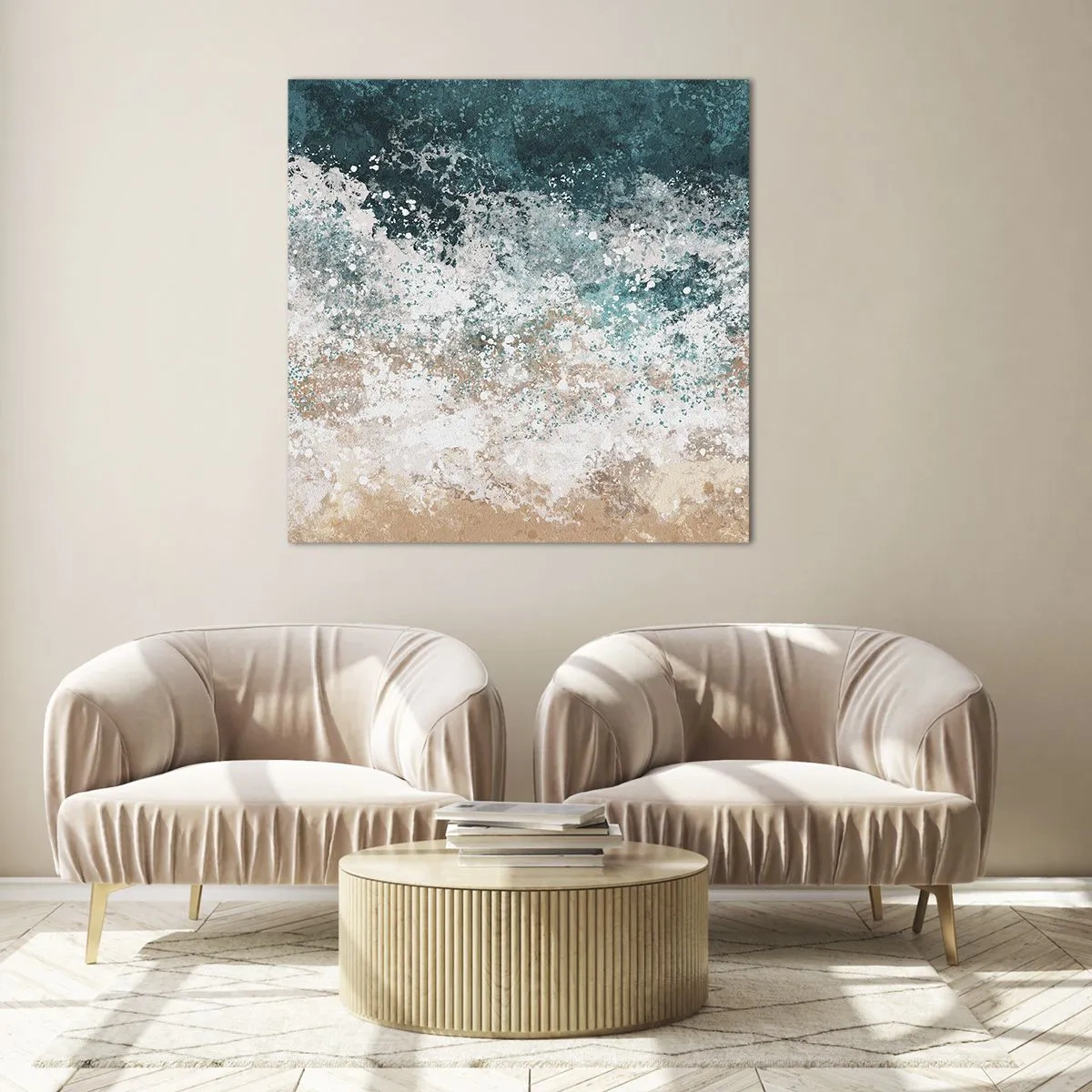 Glasbild - Bild auf glas - Meeresgeschichten - 70x70 cm