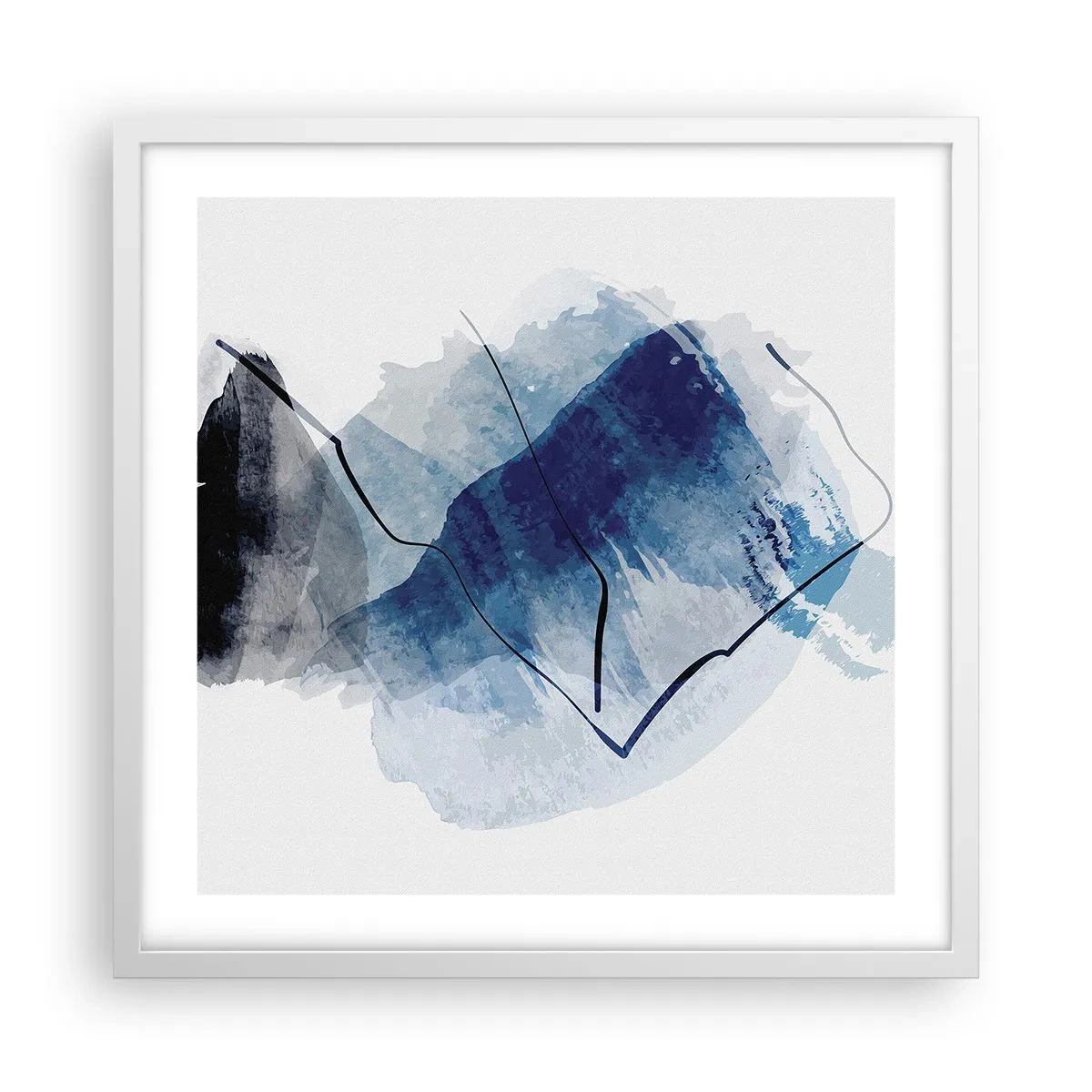 Poster in einem weißen Rahmen - Eisberg - 50x50 cm