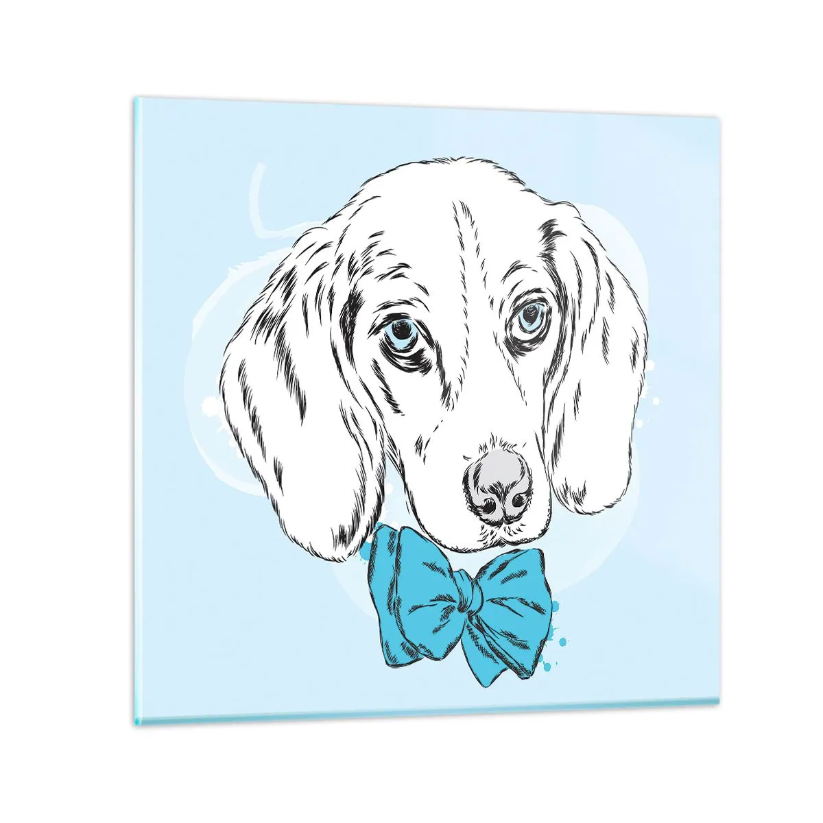 Glasbild - Bild auf glas - Hunde-Eleganz - 50x50 cm
