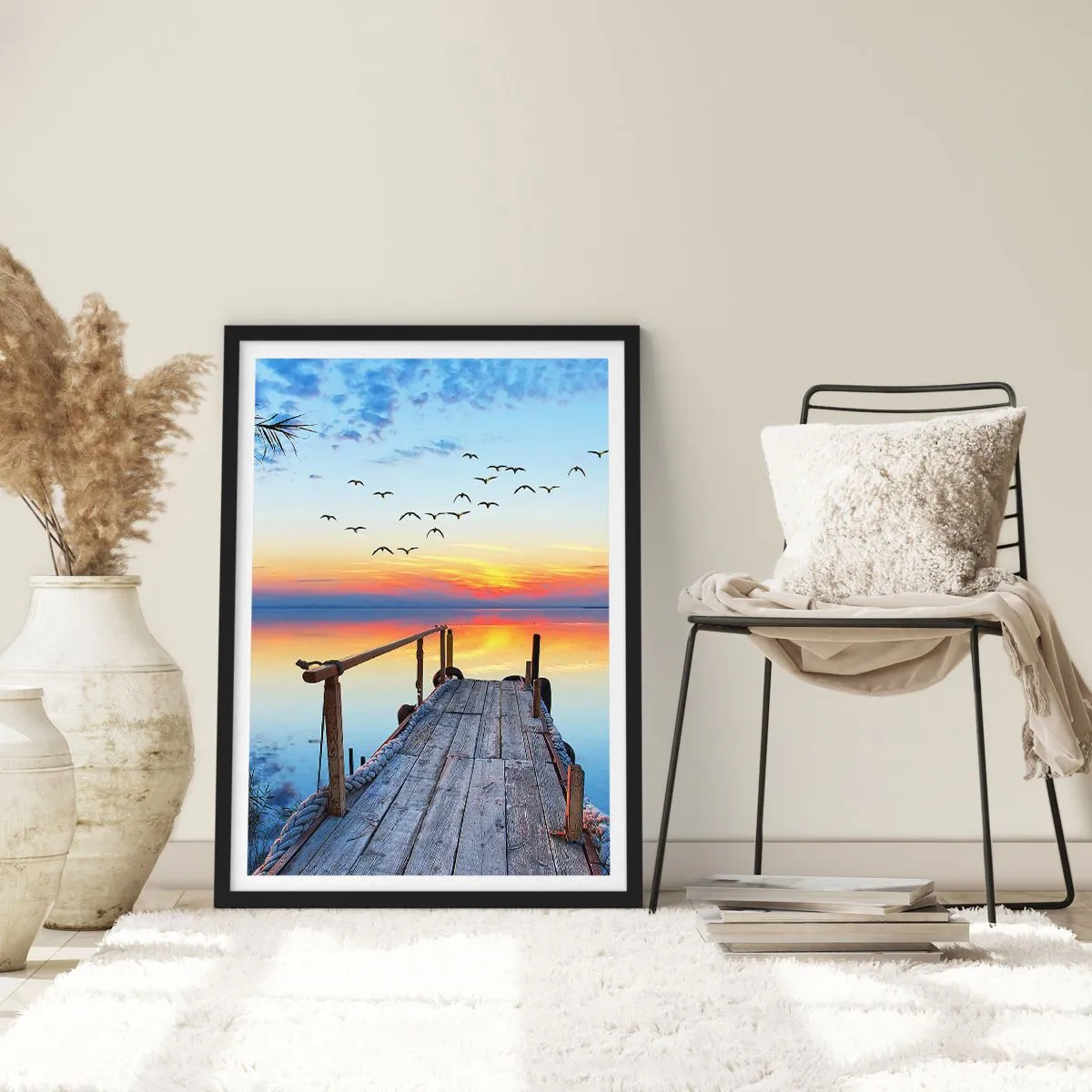 Poster in einem schwarzem Rahmen - Es ist Zeit, zurückzukehren ... - 30x40 cm