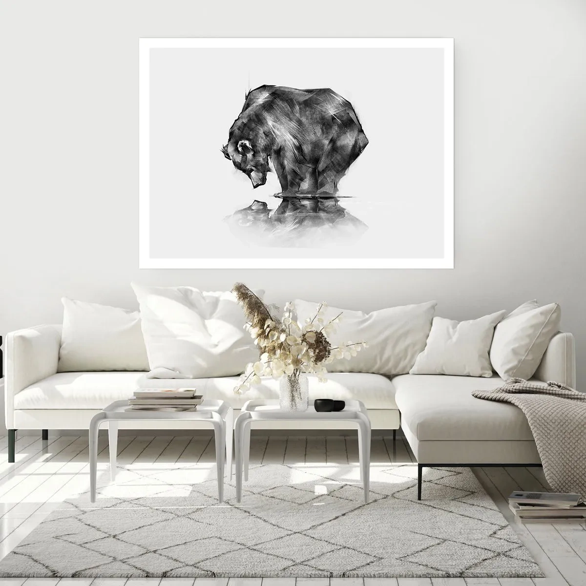 Poster - Schön, jemanden in der Nähe zu sehen - 70x50 cm