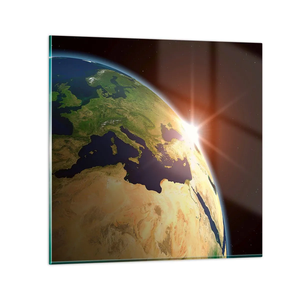 Glasbild - Bild auf glas - Sonnenaufgang - 60x60 cm