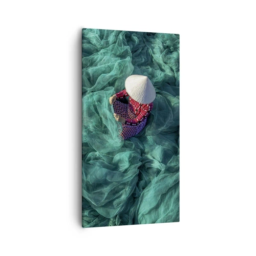 Bild auf Leinwand - Leinwandbild - In einem Meer aus Netzen - 55x100 cm