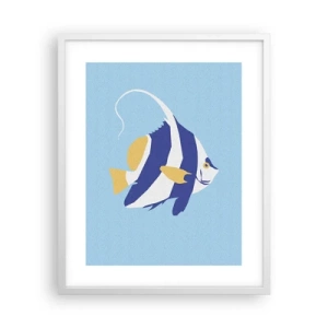 Poster in einem weißen Rahmen - Vermisse tropische Gewässer - 40x50 cm