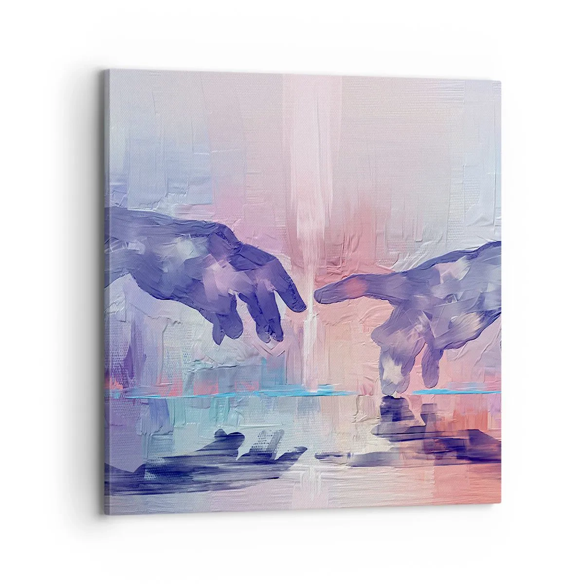 Bild auf Leinwand - Leinwandbild - Göttlicher Funke des Lebens - 70x70 cm