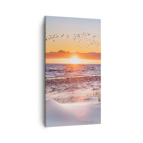 Bild auf Leinwand - Leinwandbild - Horizontale Landschaft - 45x80 cm