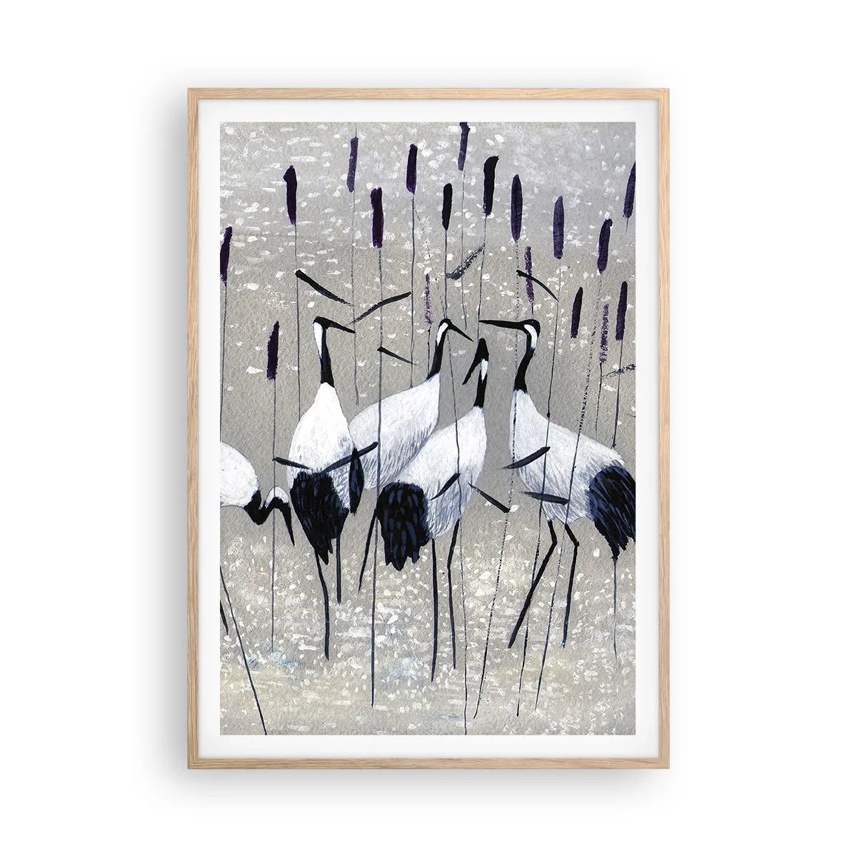 Poster in einem Rahmen aus heller Eiche - Unter ihren eigenen - 70x100 cm