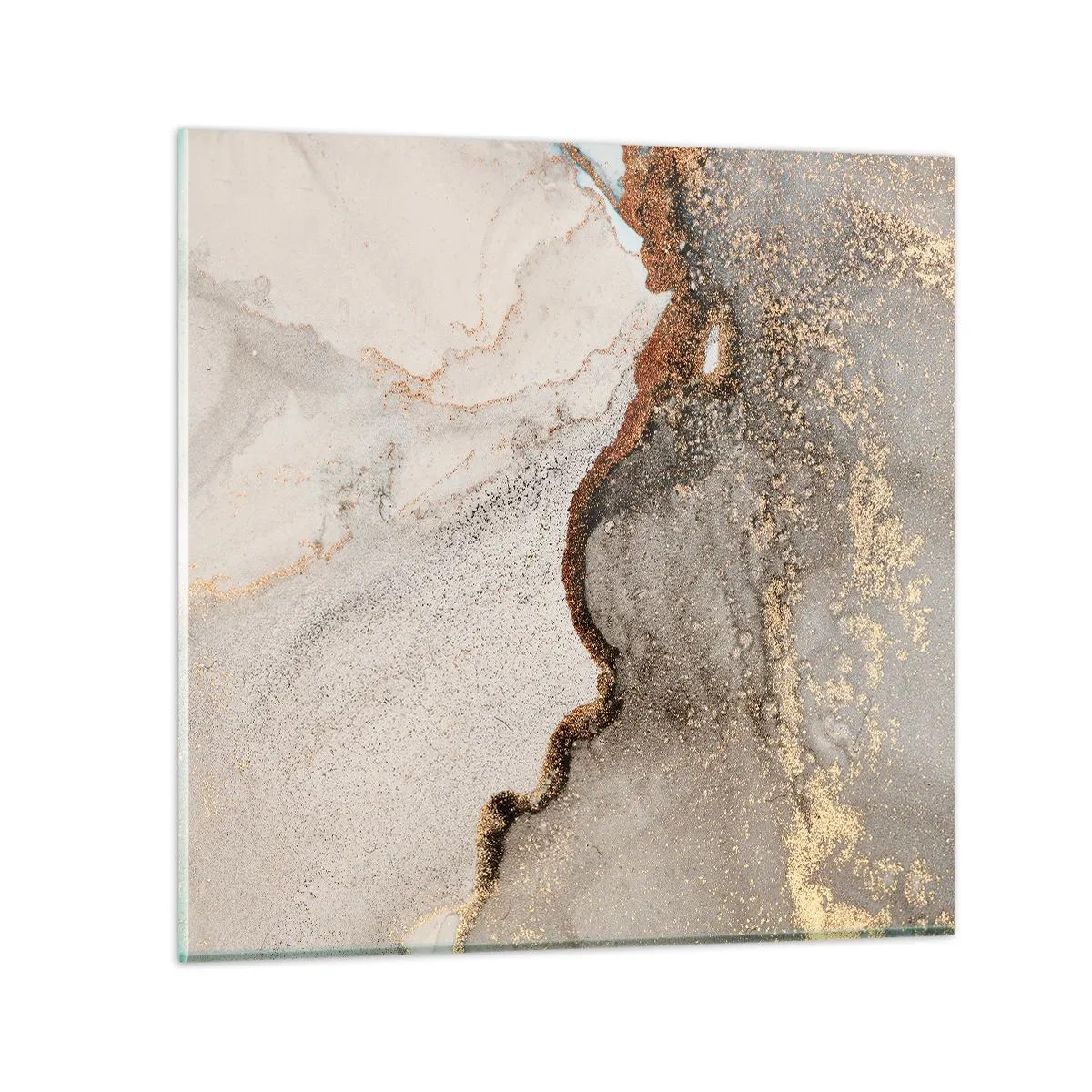 Glasbild - Bild auf glas - An der Grenze der Farben - 50x50 cm