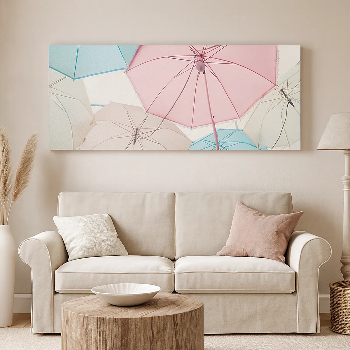 Bild auf Leinwand - Leinwandbild - Mal Sonne, mal Regen - 30x30 cm