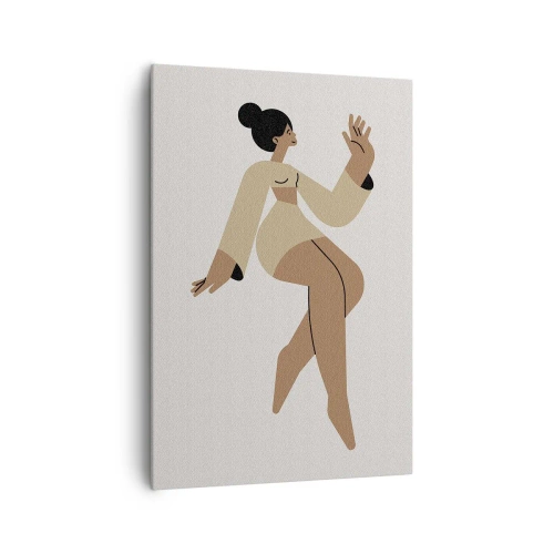 Bild auf Leinwand - Leinwandbild - Eine anmutige Form - 70x100 cm