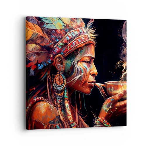 Bild auf Leinwand - Leinwandbild - Magisches Ritual - 30x30 cm