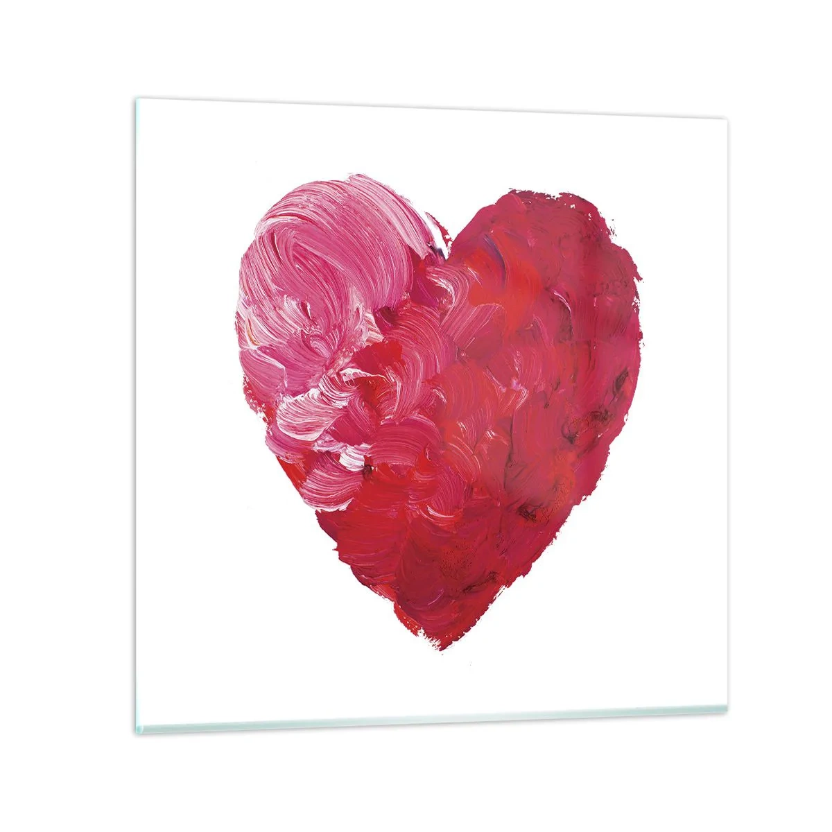 Glasbild - Bild auf glas - Alles was du brauchst ist Liebe - 30x30 cm