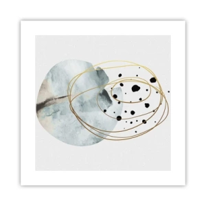 Poster - Vom Weltraum umarmt - 40x40 cm