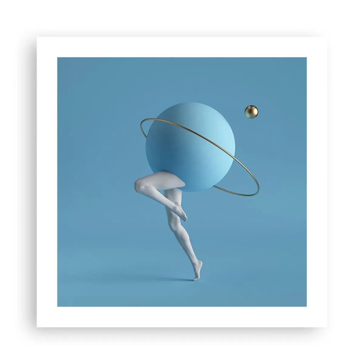 Poster - Und die Planeten spielen verrückt - 50x50 cm