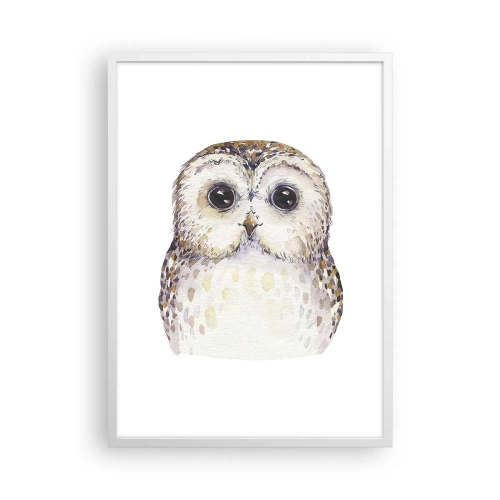 Poster in einem weißen Rahmen - Schau mir in die Augen - 50x70 cm