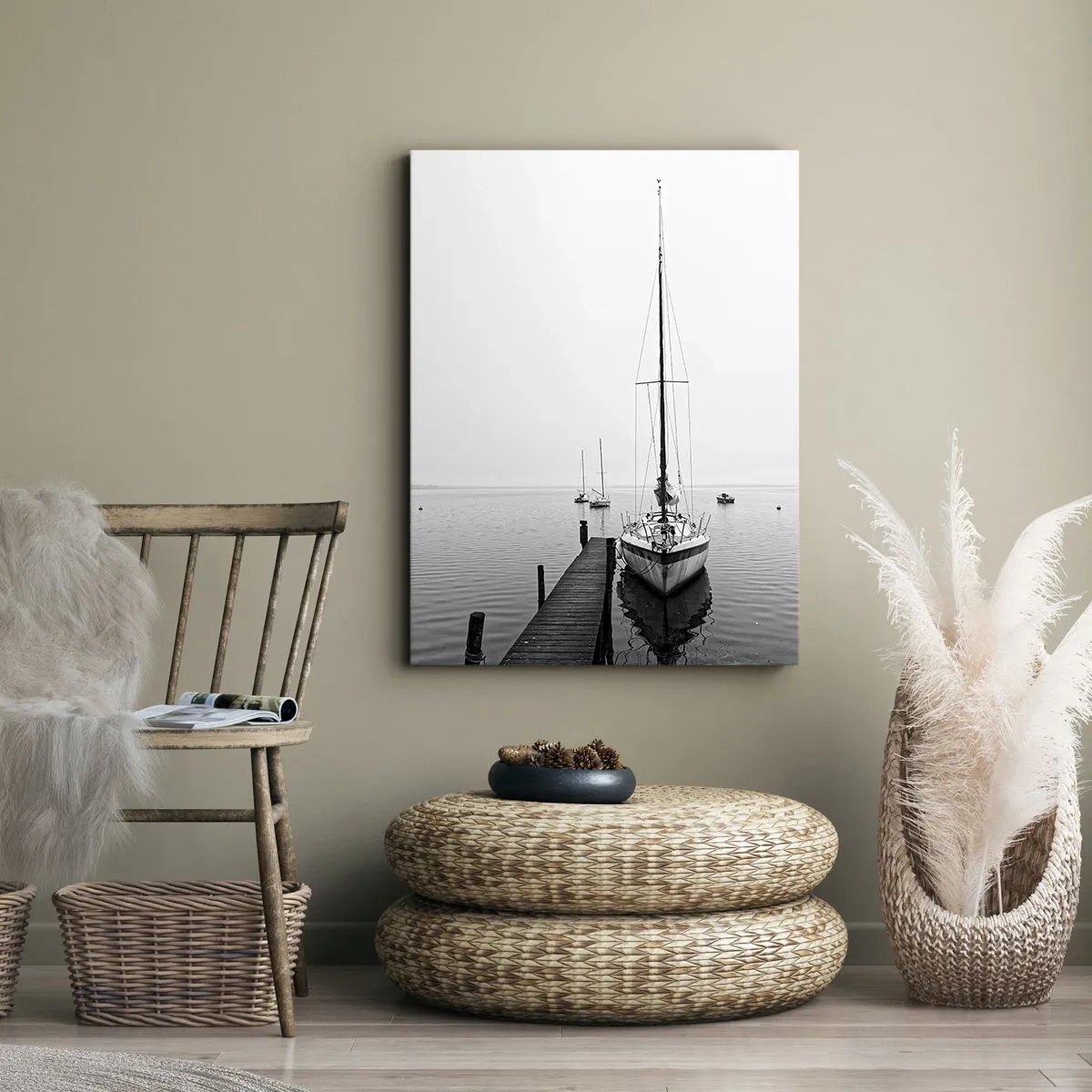 Bild auf Leinwand - Leinwandbild - Bereit zu gehen - 55x100 cm