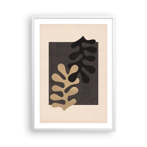 Poster in einem weißen Rahmen - Abwesenheit und Ergänzung - 50x70 cm