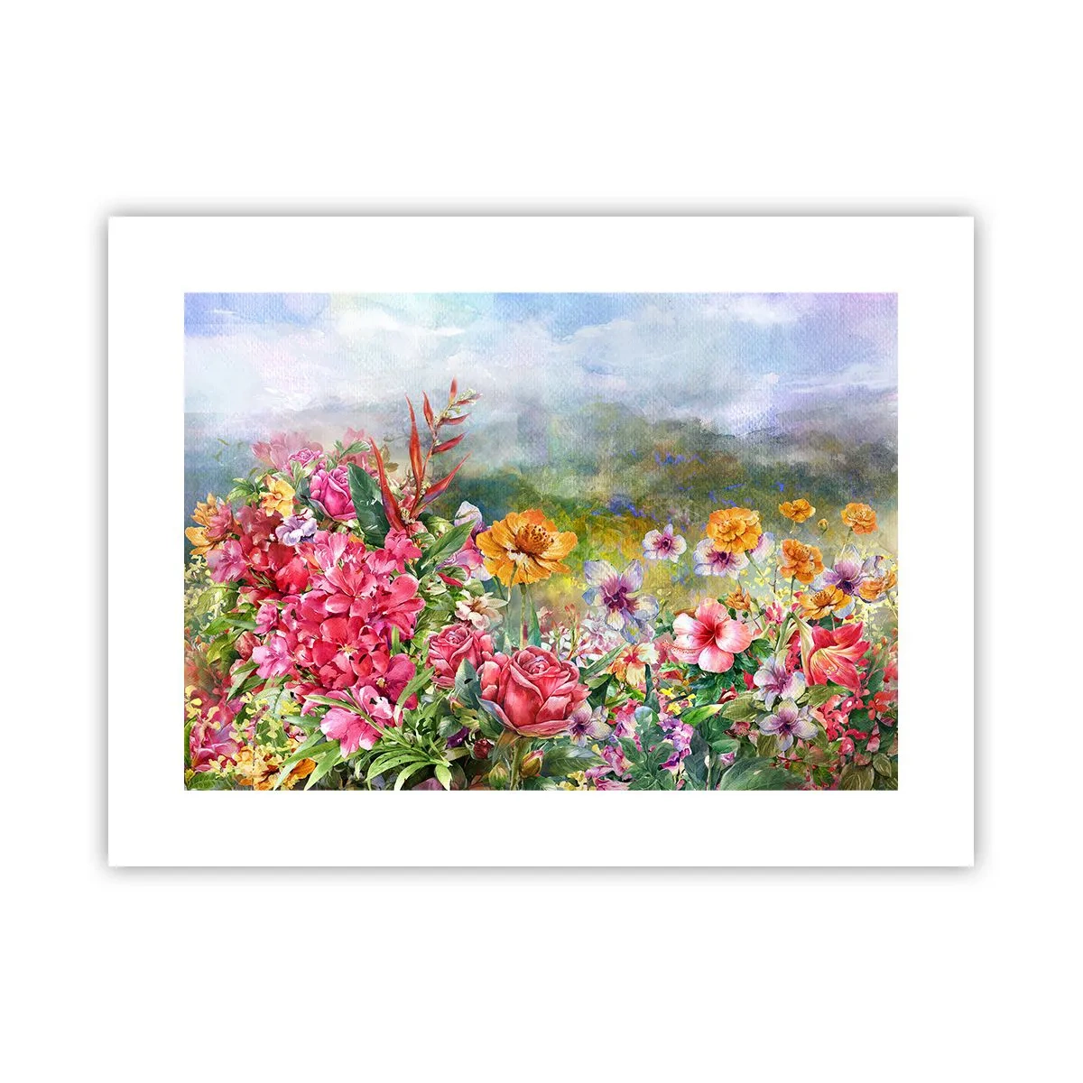 Poster - Ein Garten, der verrückt geworden ist - 40x30 cm