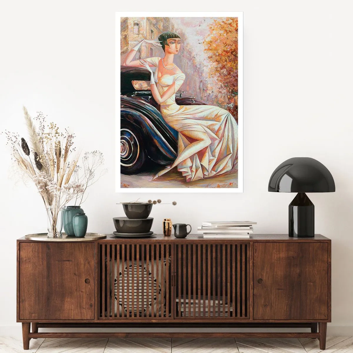 Poster - Eleganz im Retro-Stil - 61x91 cm