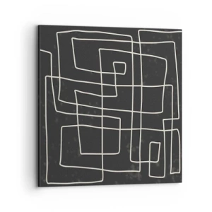 Bild auf Leinwand - Leinwandbild - Nicht so einfach - 70x70 cm