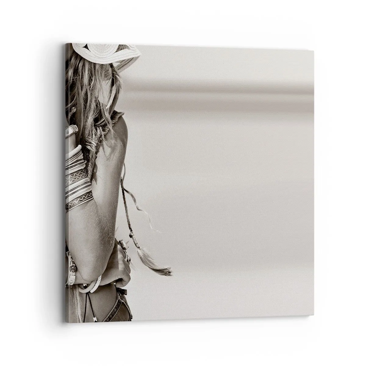 Bild auf Leinwand - Leinwandbild - Wieso ein Mädchen - 70x70 cm