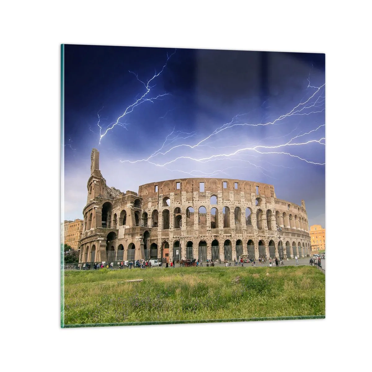 Glasbild - Bild auf glas - Kampfarena - 40x40 cm