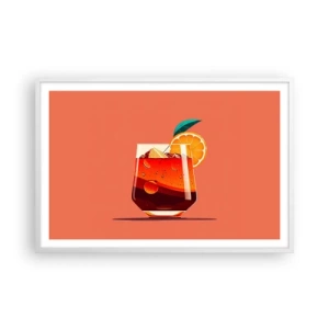 Poster in einem weißen Rahmen - Sommerliche Erfrischung - 91x61 cm