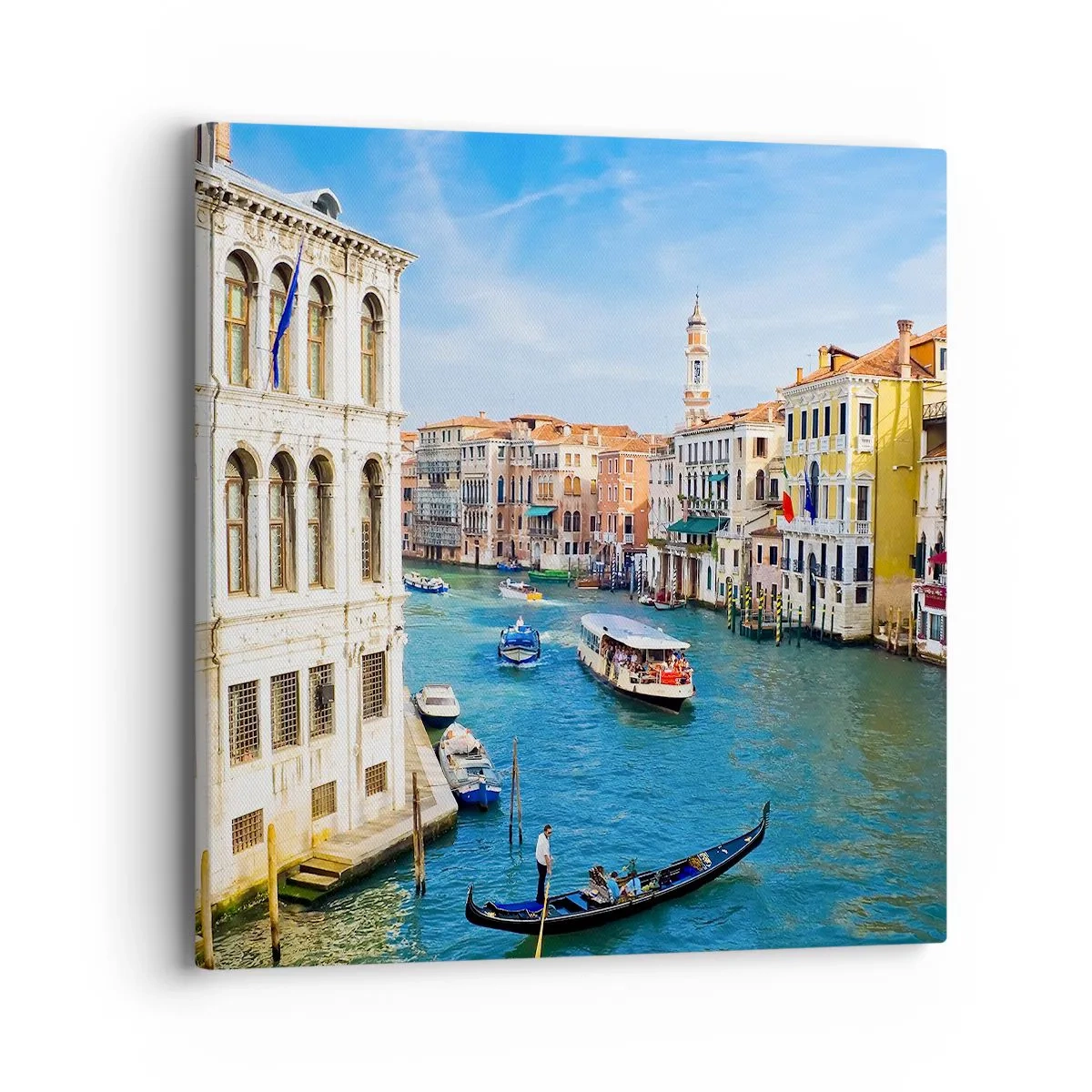 Bild auf Leinwand - Leinwandbild - Der einzigartige Verkehr der Welt - 40x40 cm