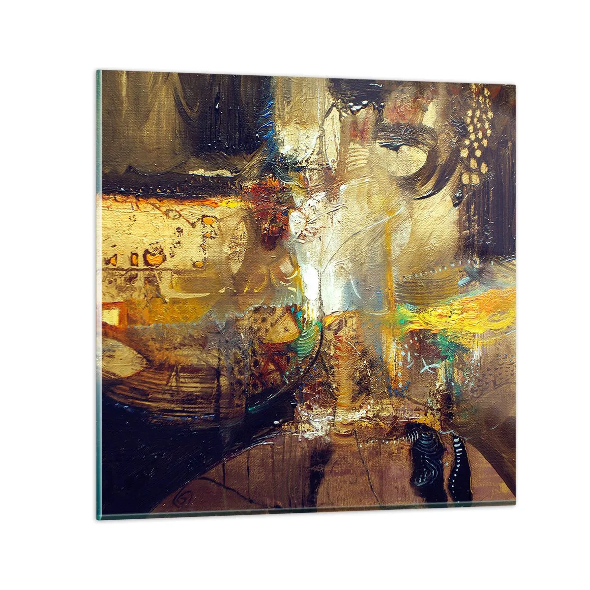 Glasbild - Bild auf glas - Kalt, wärmer, heiß - 30x30 cm