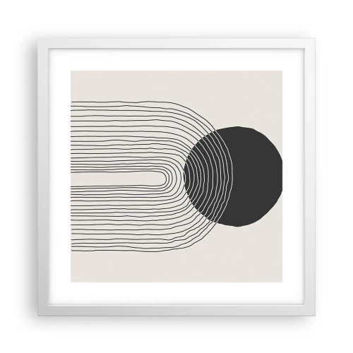 Poster in einem weißen Rahmen - Zittern und Vertrauen - 40x40 cm