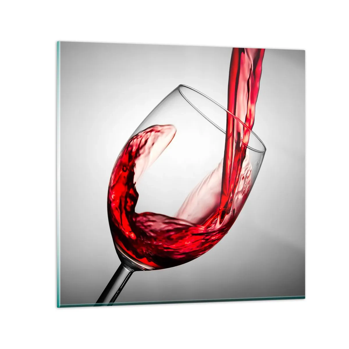 Glasbild - Bild auf glas - Farbe – Bewegung – Klang - 70x70 cm