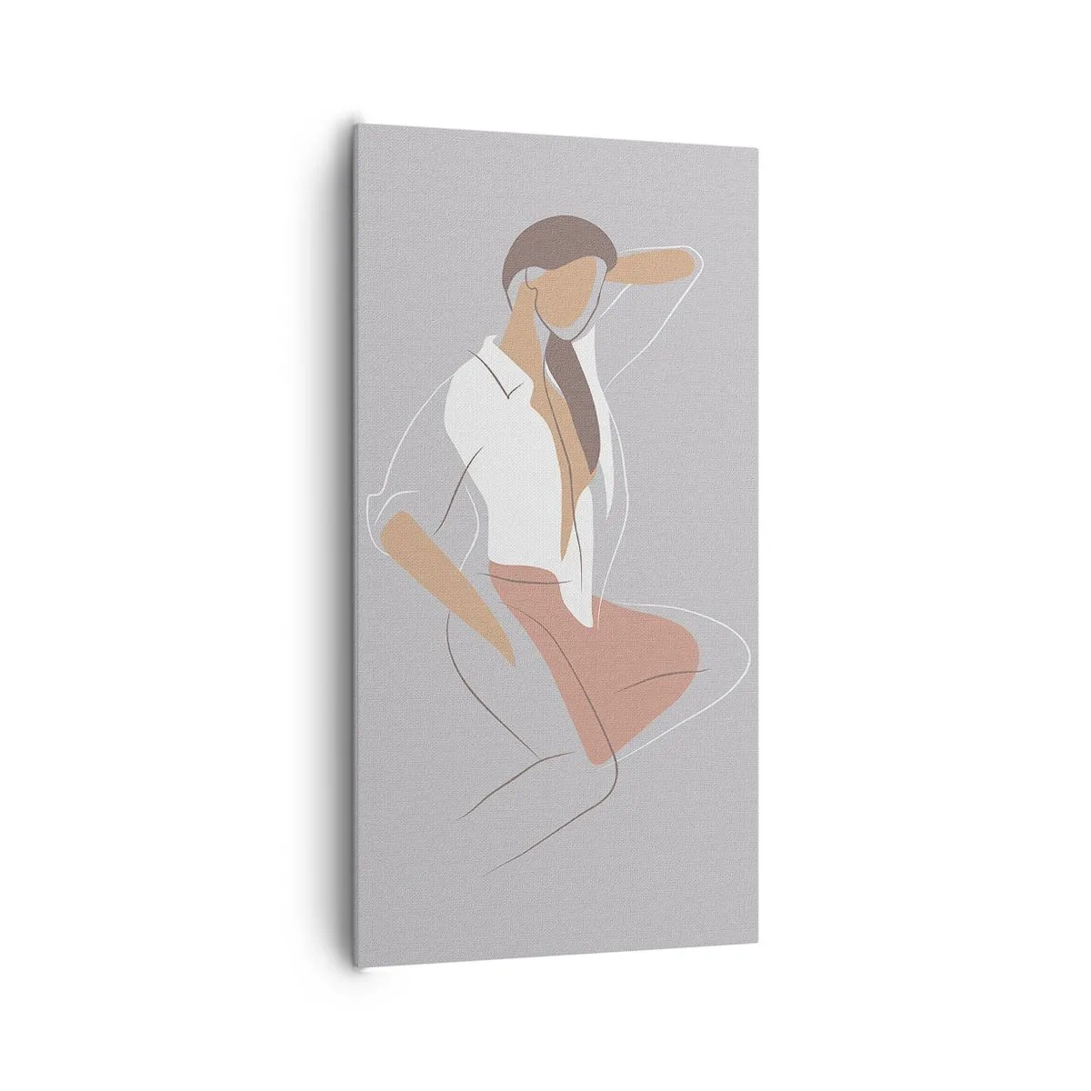 Bild auf Leinwand - Leinwandbild - Umriss der Anmut - 65x120 cm