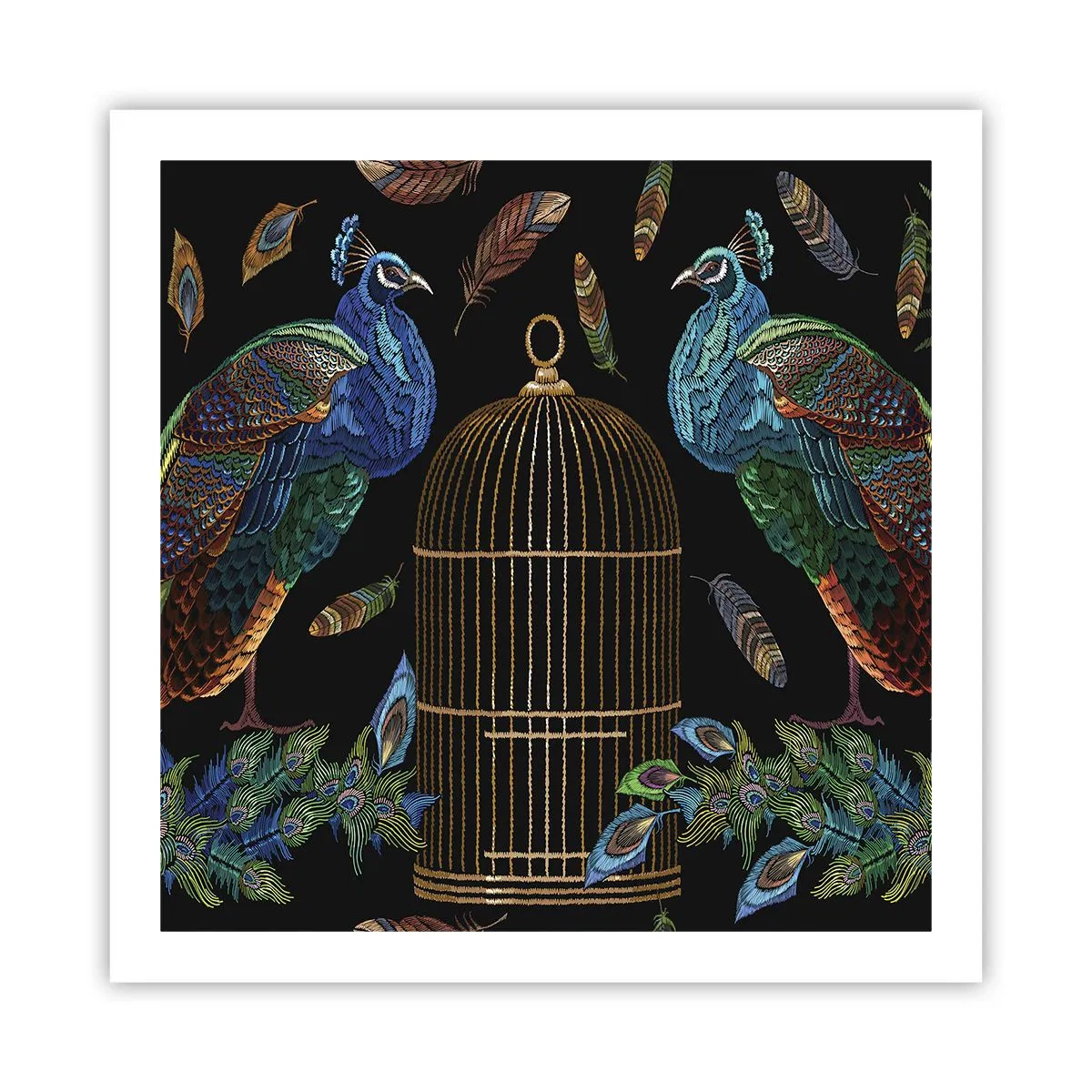 Poster - In königlichen Gewändern - 60x60 cm