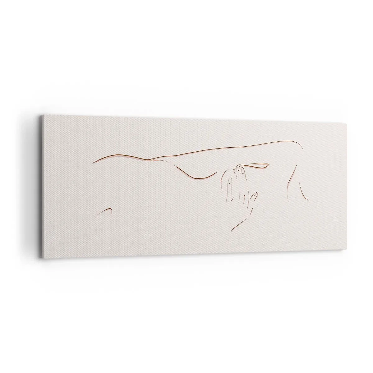 Bild auf Leinwand - Leinwandbild - Die Form des Verlangens - 100x40 cm