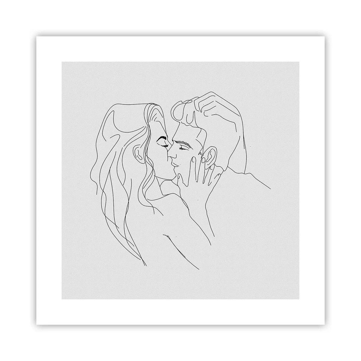 Poster - Dieselbe Linie - 40x40 cm