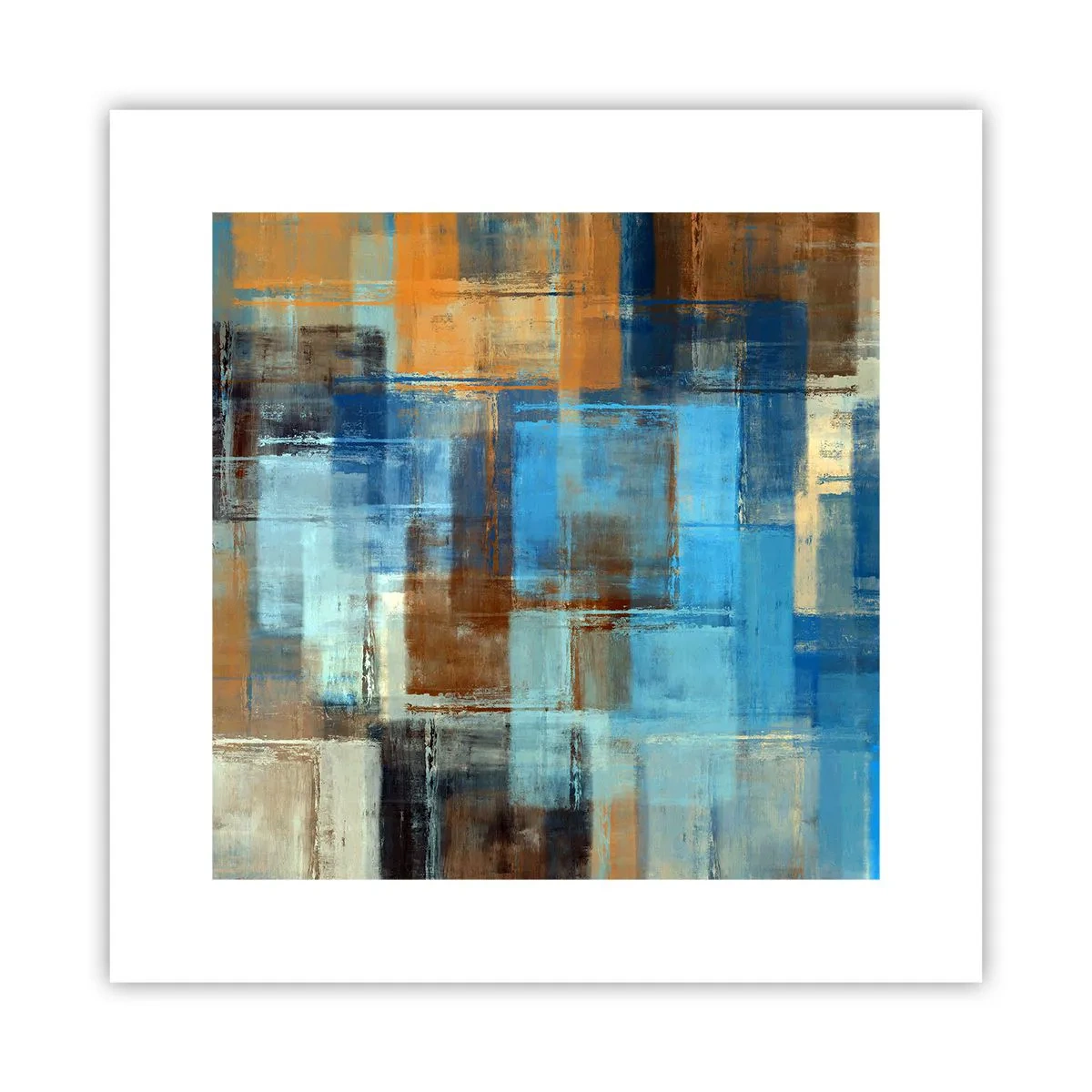 Poster - Durch den blauen Schleier - 30x30 cm