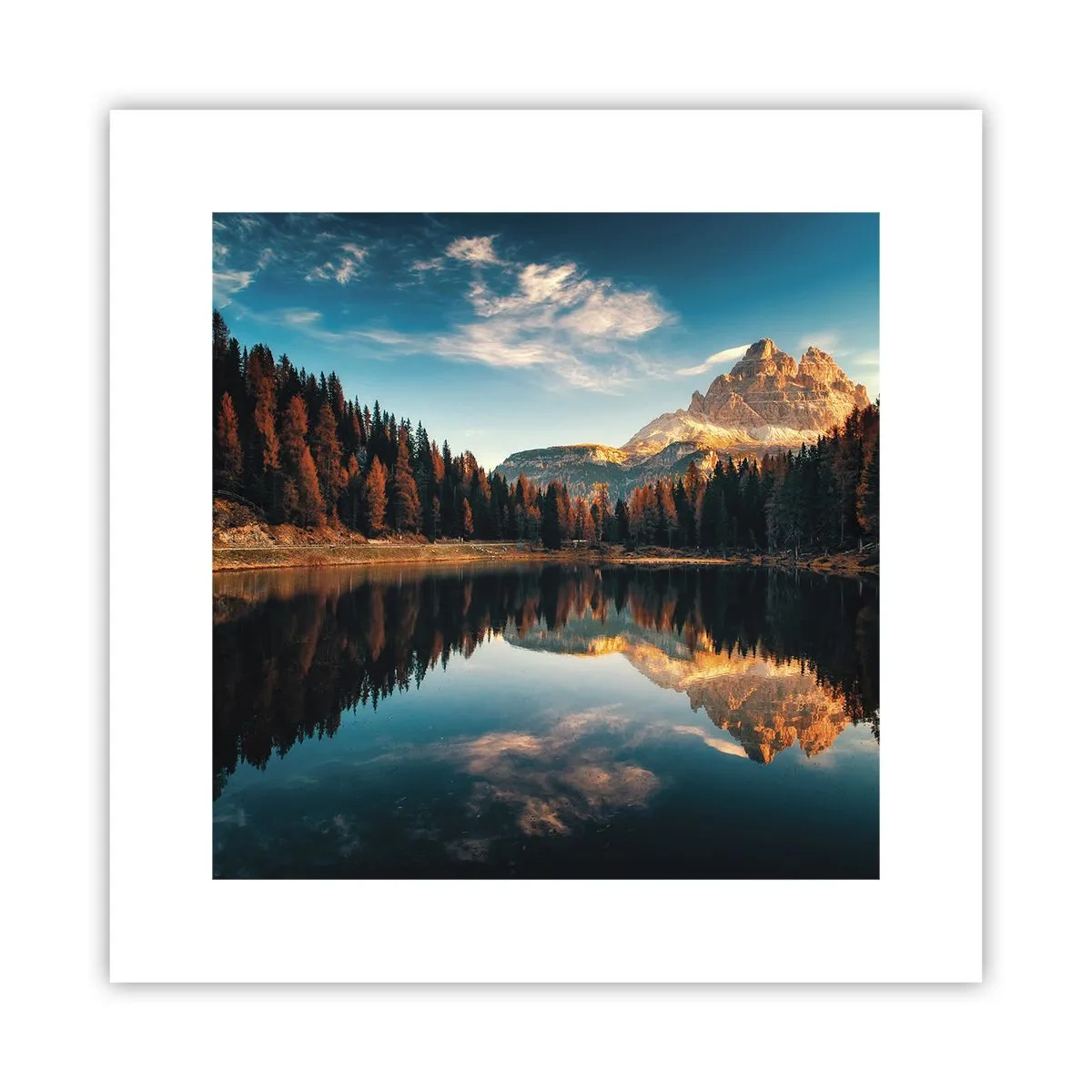 Poster - Doppelte Landschaft - 30x30 cm