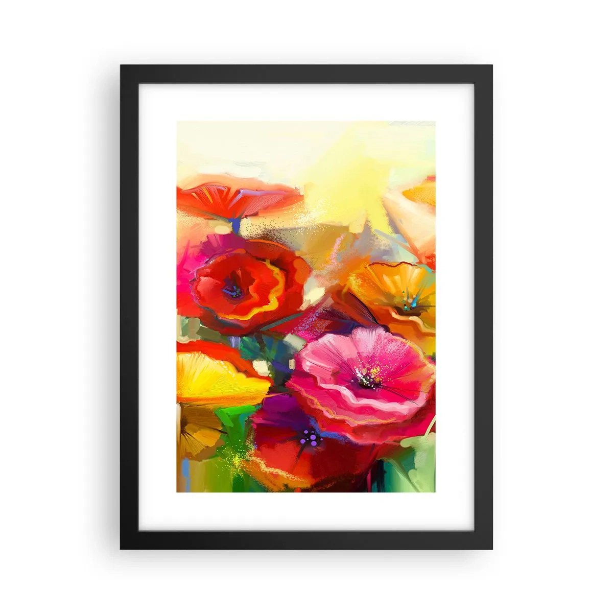 Poster in einem schwarzem Rahmen - Nicht nur rot - 30x40 cm