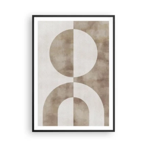 Poster in einem schwarzem Rahmen - Ähnlichkeiten und Unterschiede - 70x100 cm