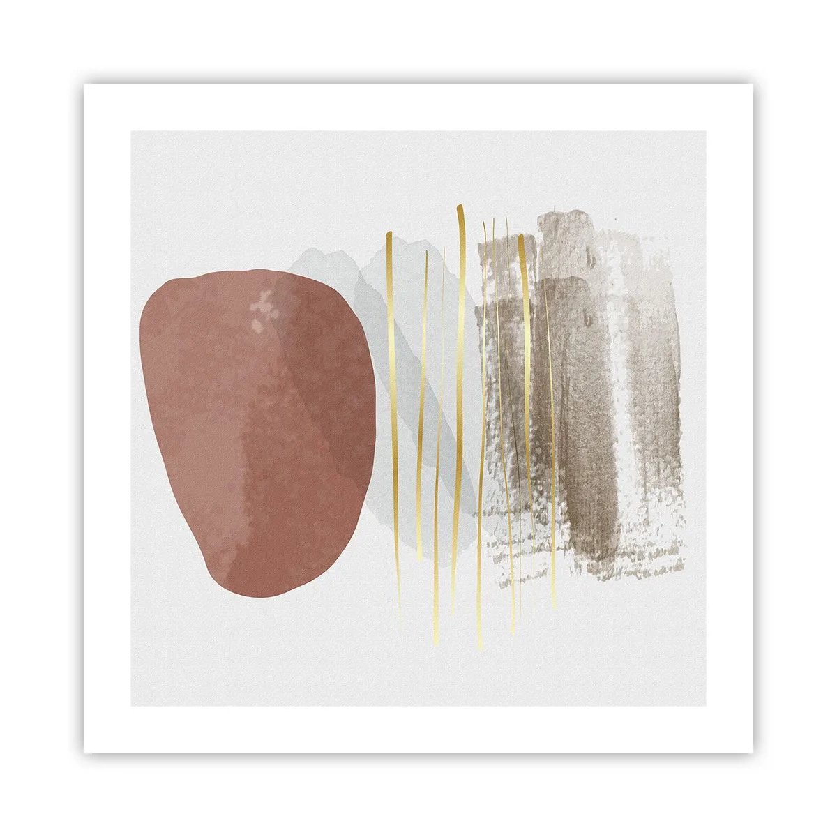 Poster - Abstrakte Kolonnade - 50x50 cm