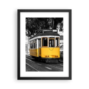 Poster in einem schwarzem Rahmen - Und Fado im Hintergrund - 30x40 cm