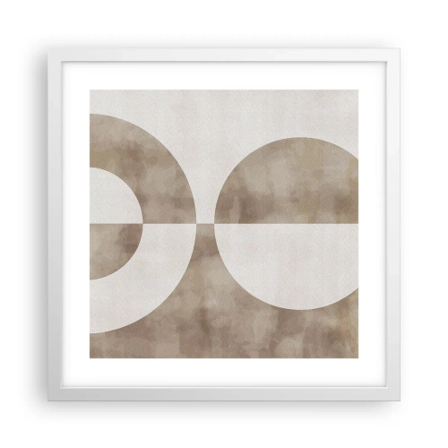 Poster in einem weißen Rahmen - Ähnlichkeiten und Unterschiede - 40x40 cm